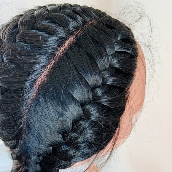 Gorgeous French Braided Premium Fiber Lace Front Wig for Daily Wear/Events 🙌 - Picture 8 of 14